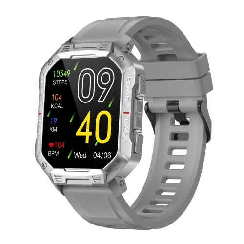 

HAMTOD NX3 1.83 inch Smart Watch, Support Bluetooth Call / Sleep / Heart Rate / Blood Oxygen / Blood Pressure Monitoring (Grey)