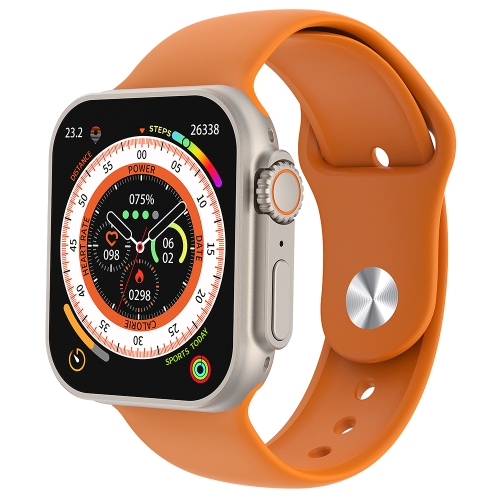 HAMTOD X8+ Ultra 1.99 inch Smart Watch, Support BT Calling / Heart Rate / Blood Oxygen / Blood Pressure (Orange)