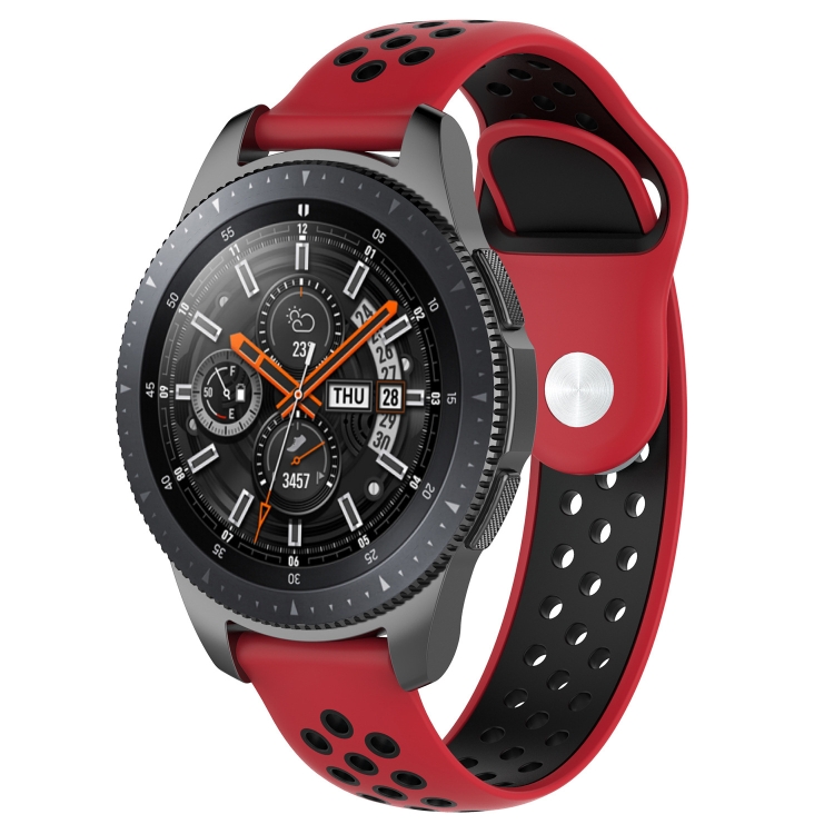 

Double Color Watch Band for Galaxy Watch 46mm (Red Black)