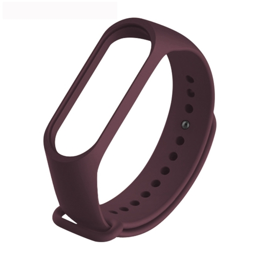 

Pure Color Soft TPU Watch Bands for Xiaomi Mi Band 4, Host Not Included(Wine Red)