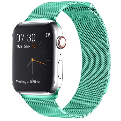 

Milanese Loop Magnetic Stainless Steel Watch Band for Apple Watch Series 7 41mm / 6 & SE & 5 & 4 40mm / 3 & 2 & 1 38mm(Mint Green)