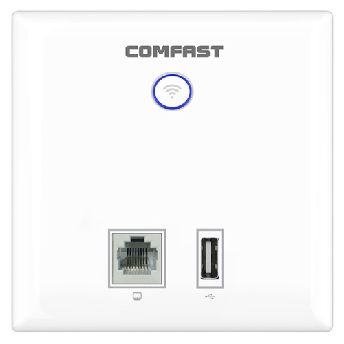 

COMFAST CF-E536N 300Mbps Indoor Wall WiFi AP RJ45 & USB Client Wall AP