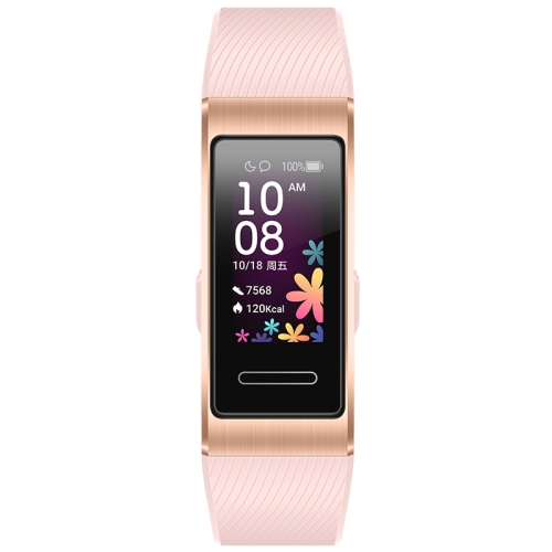 

Original Huawei Band 4 Pro Smart Bracelet, 0.95 inch AMOLED Color Screen, 5ATM Waterproof, Support Health Monitoring / Sport Recording / Message Reminder / Android NFC(Pink)