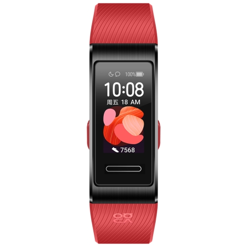 

Original Huawei Band 4 Pro Smart Bracelet, 0.95 inch AMOLED Color Screen, 5ATM Waterproof, Support Health Monitoring / Sport Recording / Message Reminder / Android NFC (Red)