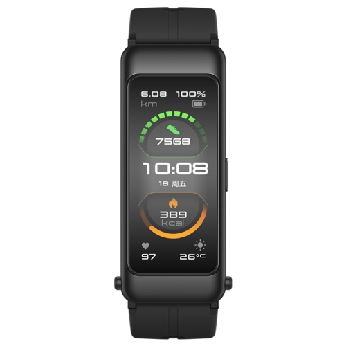 

Original Huawei Band B6 FDS-B19 1.53 inch AMOLED Screen IP57 Waterproof Smart Bluetooth Earphone Wristband Bracelet, Sport Version, Support Heart Rate Monitor / Information Reminder / Sleep Monitor (Obsidian Black)