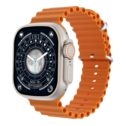 WIWU SW01 Ultra 1.9 inch IPS Screen IP68 Waterproof Bluetooth Smart Watch, Support Heart Rate Monitoring(Orange) 