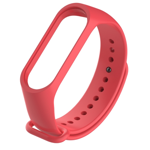 Silicone Watch Band for Xiaomi Mi Band 3(Red)