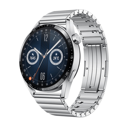 

HUAWEI WATCH GT 3 Smart Watch 46mm Stainless Steel Wristband, 1.43 inch AMOLED Screen, Support Heart Rate Monitoring / GPS / 14-days Battery Life / NFC