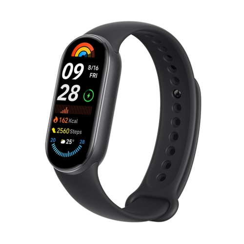 

Original Xiaomi Smart Band 9 1.62 inch AMOLED Screen 5ATM Waterproof Smart Watch, Support Blood Oxygen / Heart Rate Monitor (Black)