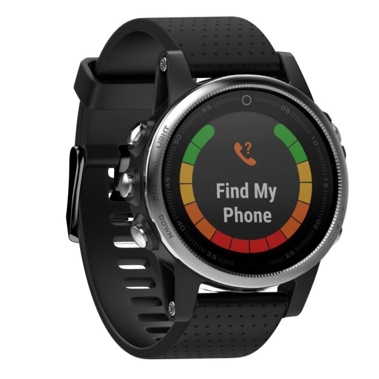 

Quick Removable Silicone Watch Band for Fenix 5S 20mm(Black)