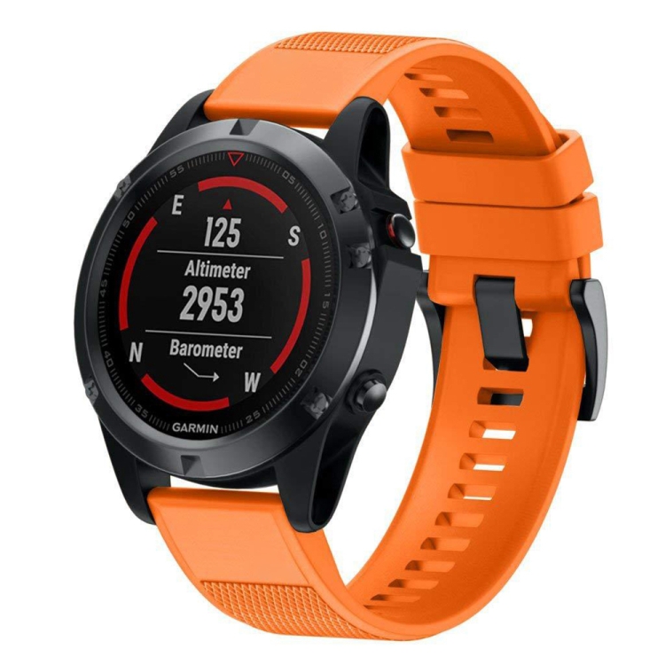 

Quick Removable Silicone Watch Band for Fenix 5X 26mm(Orange)