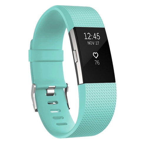 

Square Pattern Adjustable Sport Watch Band for FITBIT Charge 2, Size: S, 10.5x8.5cm(Cyan)