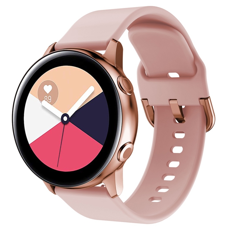 

Smart Watch Electroplated Buckle Watch Band for Galaxy Watch Active(Pink)