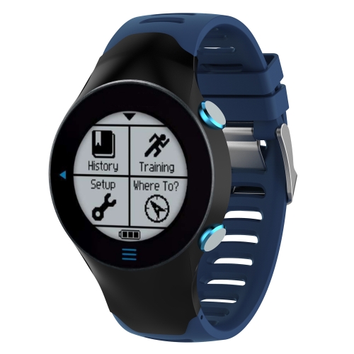 

Smart Watch Silicone Watch Band for Garmin Forerunner 610(Dark Blue)