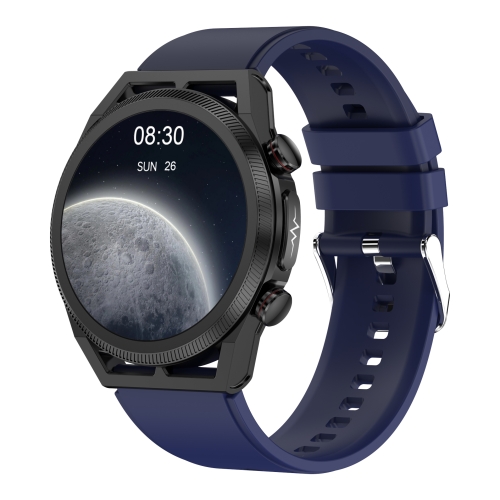

ET310 1.39 inch IPS Screen IP67 Waterproof Silicone Band Smart Watch, Support Body Temperature Monitoring / ECG (Dark Blue)