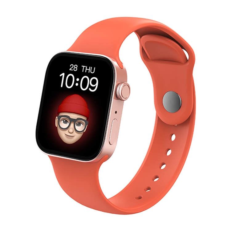 

T500+MAX 1.69 inch HD Screen Smart Wristband, Support Bluetooth Calling/Heart Rate Monitoring (Orange)