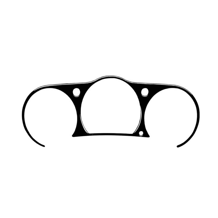

For Nissan 350Z 2003-2009 Car Speedometer Surround Decorative Stickers, Left and Right Drive Universal