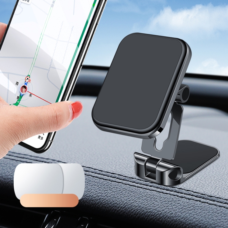 

F12 Multifunctional Car Folding Magnetic Phone Navigation Holder (Black)