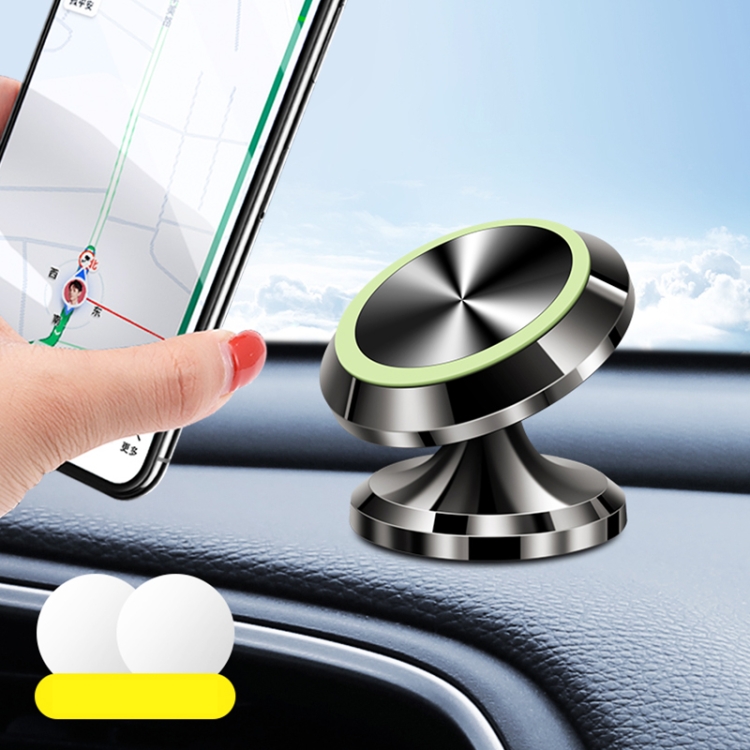 

F29 360-degree Rotating Metal Magnetic Suction Car Phone Navigation Bracket (Black)