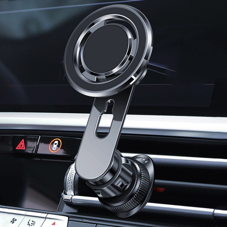 

F93 MagSafe Magnetic Suction Car Air Outlet Vent Mobile Phone Navigation Bracket (Black)