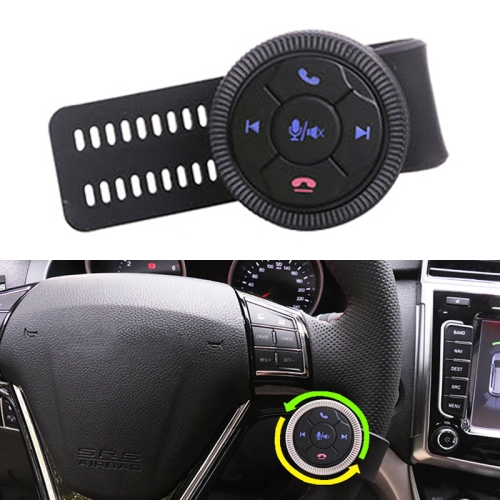 Telecomando universale per volante a forma di cinturino Telecomando per  pulsante wireless multimediale per auto (nero)