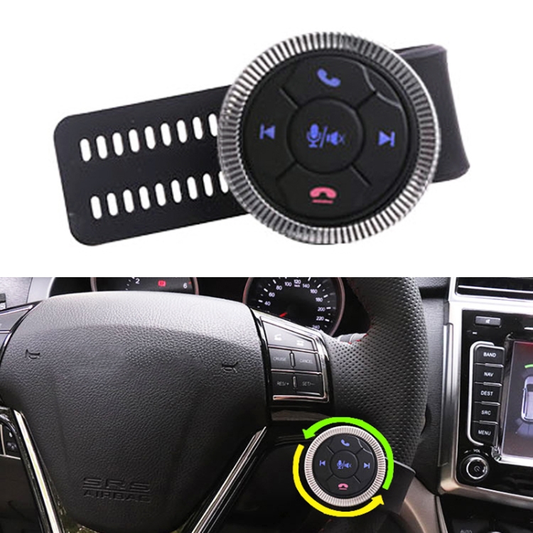 Universal Strap Shape Steering Wheel Remote Control Car Multimedia