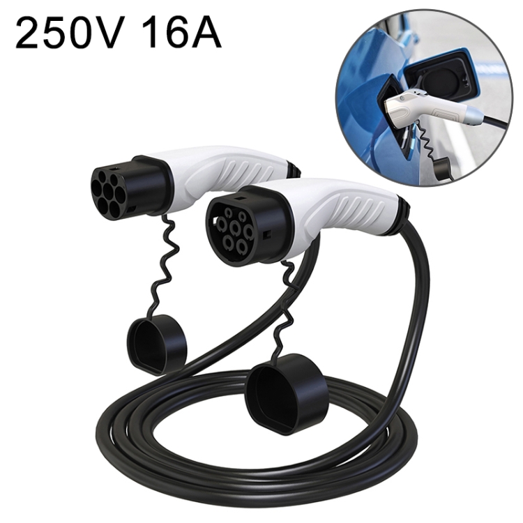

Feyree 250V 16A Home New Energy Electric Vehicle Charger Type 2 Charging Cable Single Phase, Length: 5m