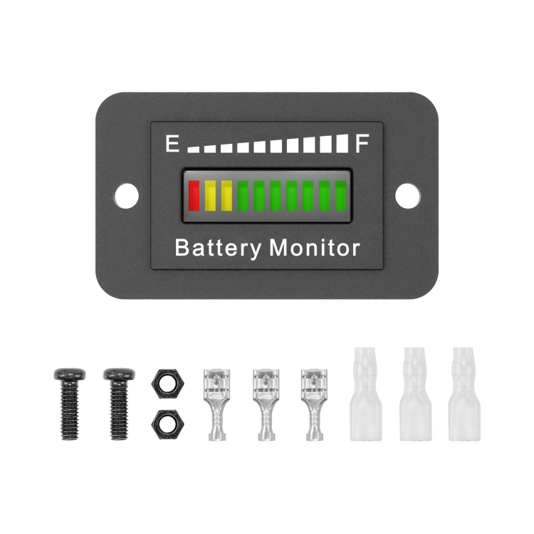 

BM210 Electric Vehicles / Golf Carts LED Battery Indicator Adjustable Voltage 12V-72V