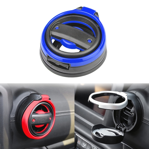 

For Jeep Wrangler JK 2007-2017 JL / JT 2018+ Car Air Conditioner Air Vent Water Cup Holder (Blue)