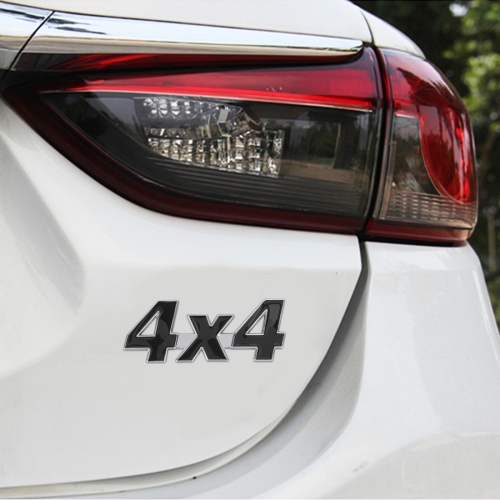 

Car Number 4 x 4 Personalized Aluminum Alloy Decorative Sticker, Size: 9 x 3.5 x 2.3cm (Black)