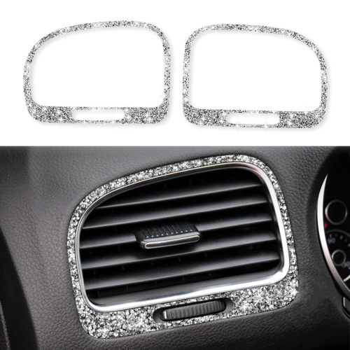 

Car Left and Right Air Outlet Diamond Decoration Cover Sticker for Volkswagen Golf 6 2008-2012, Left and Right Drive