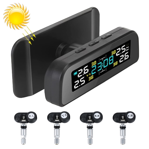 

TY17 Car Built-in High Precision Solar Charging Tire Pressure Monitoring System TPMS