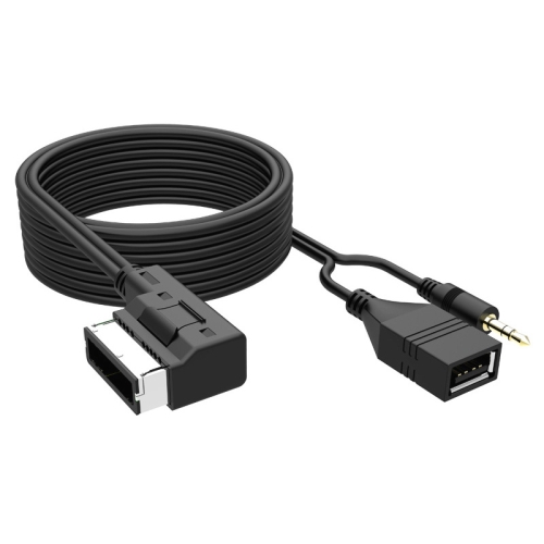 

For Volkswagen MDI / Audi / Bentley AMI AUX to USB + 3.5mm Car Audio Cable, Length:1.5m