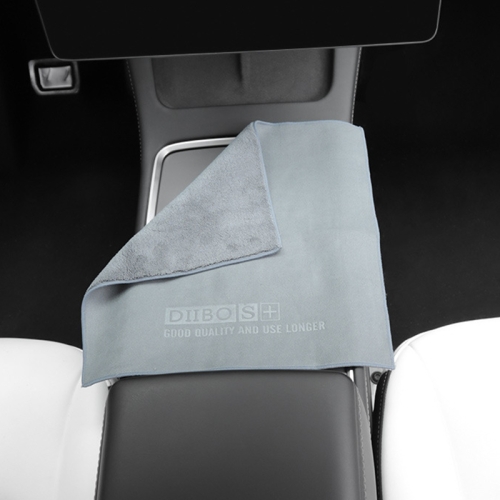 

For Tesla General Car Microfiber Towel Cleaning Rag, Style: With LOGO, Size: 30 x 30cm