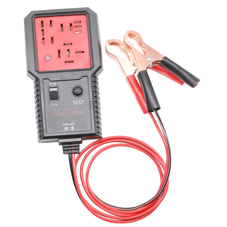 

utomotive Relay Tester 12V Universal Relay Analyzer 4-Pin & 5-Pin Relays Tester (Black Red)