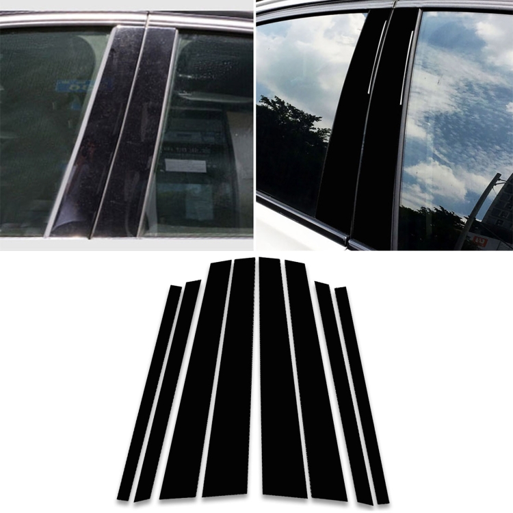 

Car B Pillar Decorative Sticker for BMW X5 E70 2008-2013, Left and Right Drive Universal(Black)