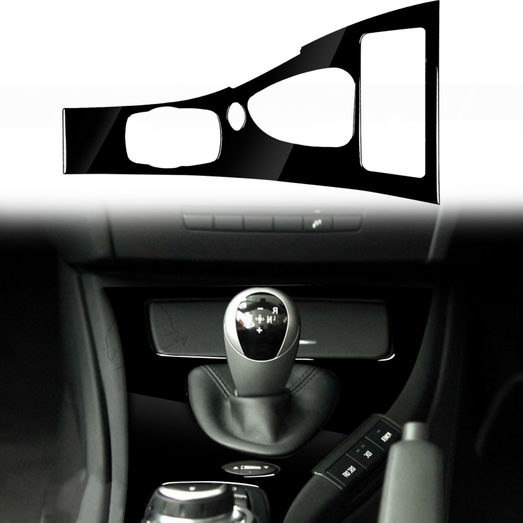 

Car Right Drive Gear Panel Decorative Sticker for BMW M3 07-13 E92(Black)