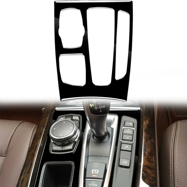 

Car Right Drive Gear Panel Decorative Sticker for BMW X5 / X6 F15 F16 2014-2017(Black)