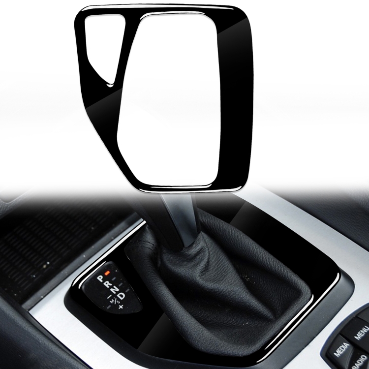

Car Left Drive Gear Panel Decorative Sticker for BMW X1 E84 2011-2015(Black)