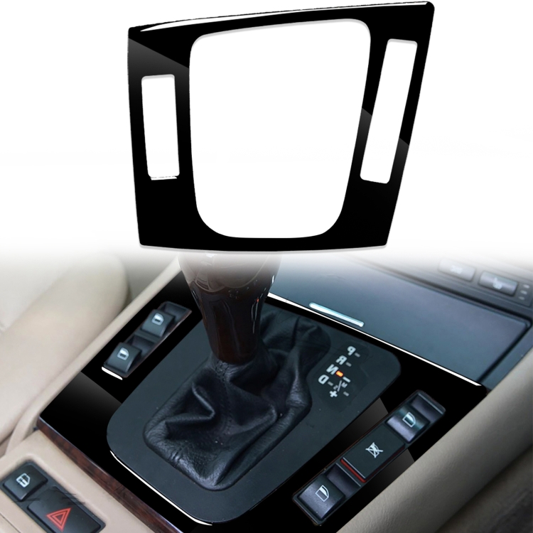 

Car Right Drive Central Control Panel Decorative Sticker for BMW Series 3 E46 1998-2005(Black)
