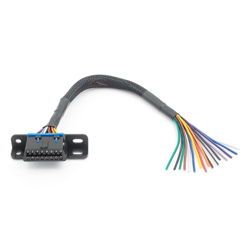 

18AWG OBD 16 Pin OBD Cable Opening Line OBD 2 Extension Cable, Cable Length: 30cm