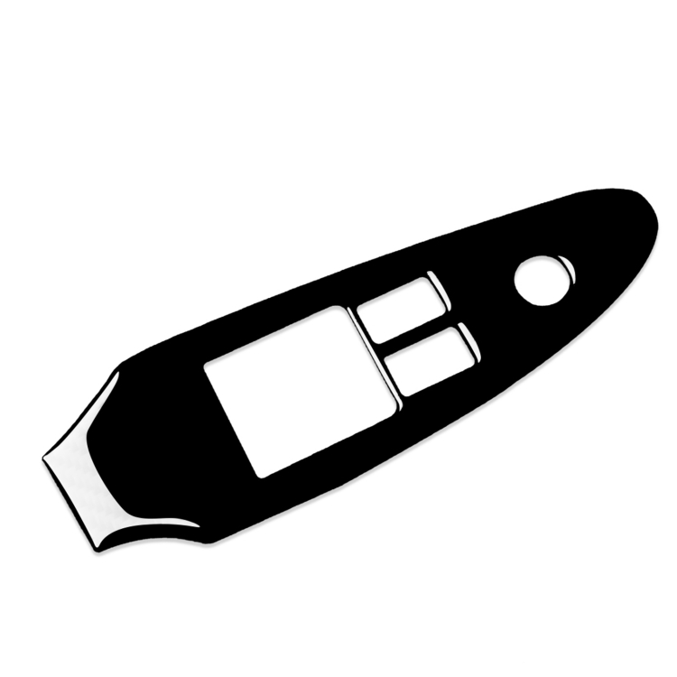 

For Nissan 370Z Z34 2009- Car Driver Side Door Lift Panel Decorative Sticker, Left Drive (Black)