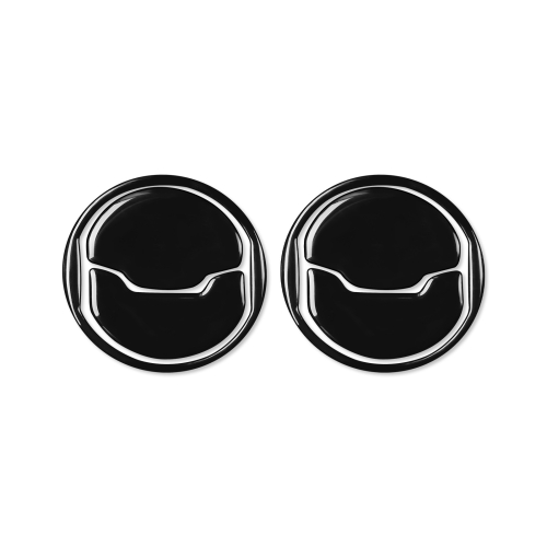 

For Ford Mustang 2015-2020 6 in 1 Car Air Outlet Decorative Sticker, Left and Right Drive Universal (Black)