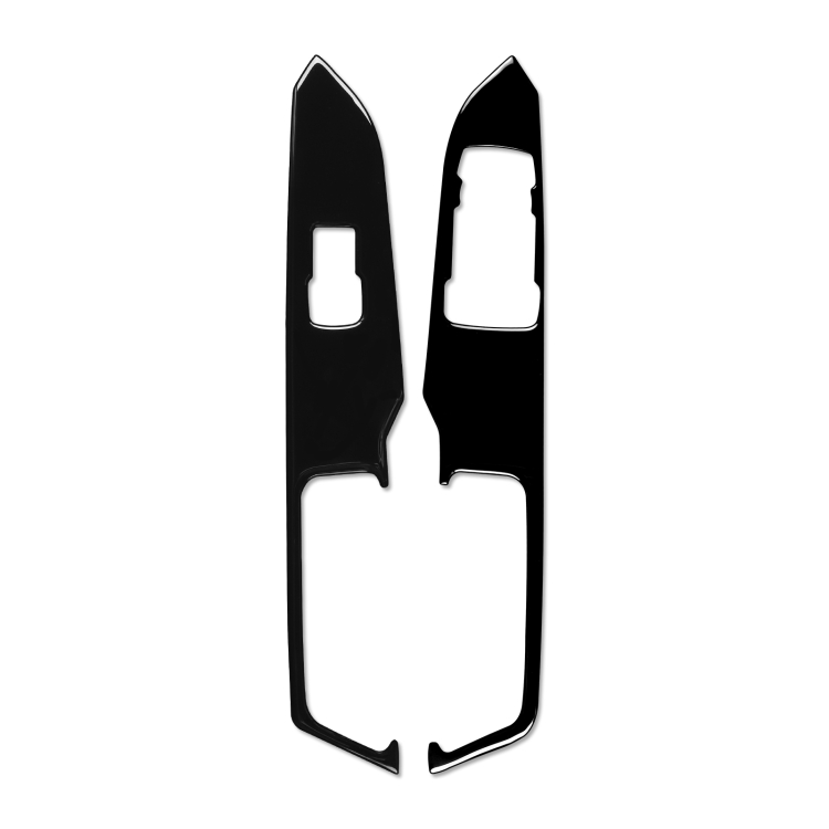 

For Ford Mustang 2015-2020 Car Window Lift Decorative Sticker, Right Drive (Black)