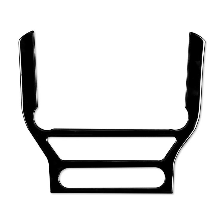 

For Ford Mustang 2015-2020 Car CD Panel Decorative Sticker, Left and Right Drive Universal (Black)