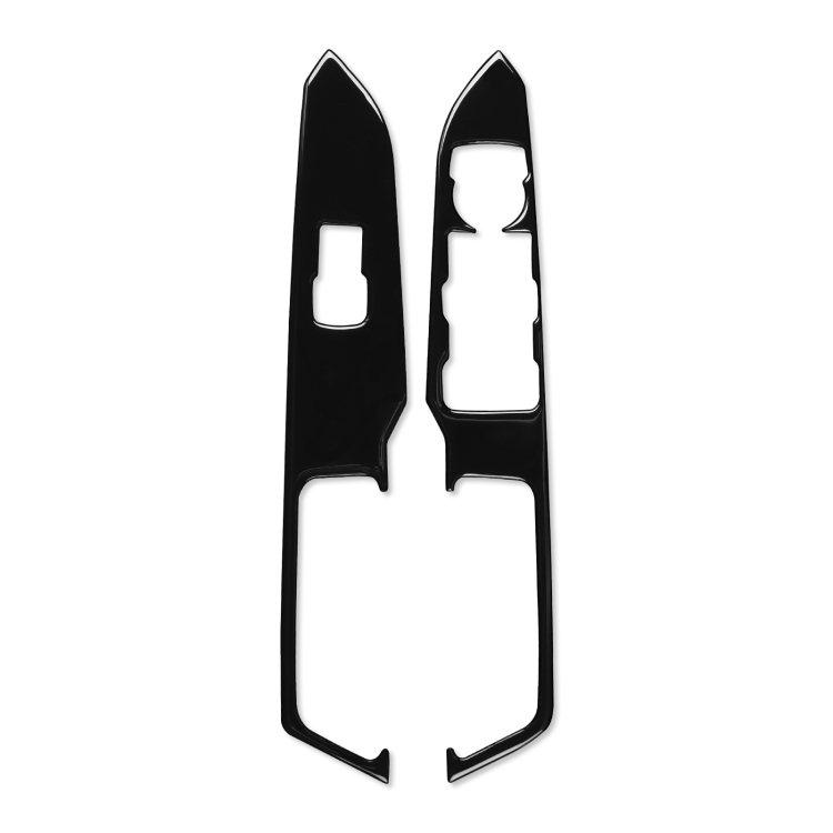 

For Ford Mustang 2015-2020 Car Window Lift Panel Decorative Sticker, Right Drive (Black)