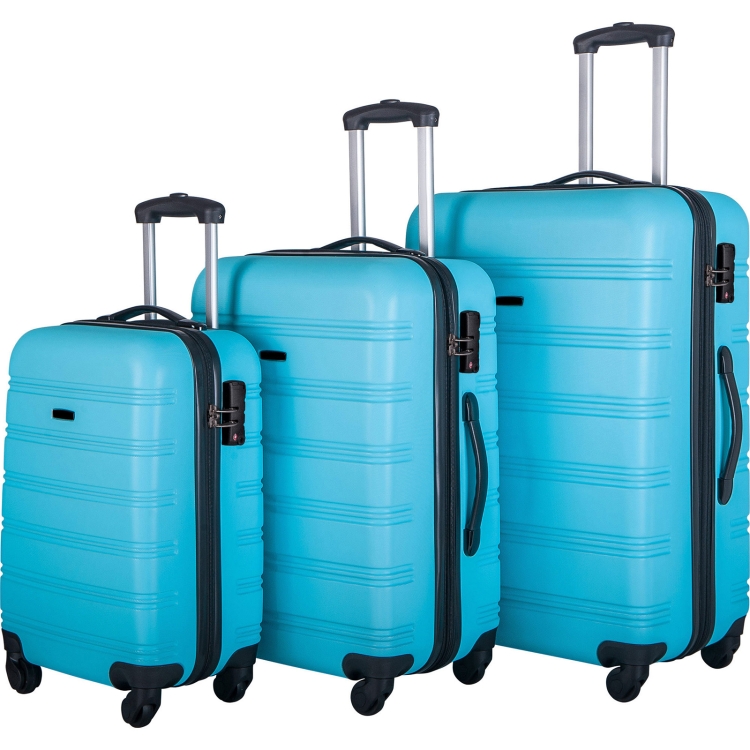 [US Warehouse] 3 in 1 Luggage Set Hardside Spinner Suitcase with TSA