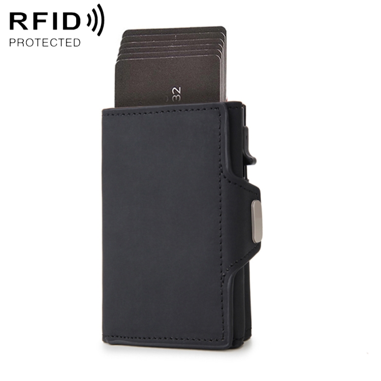 

CH0727-1 RFID Carbon Fiber Zipper Multifunctional Card Package(Black)