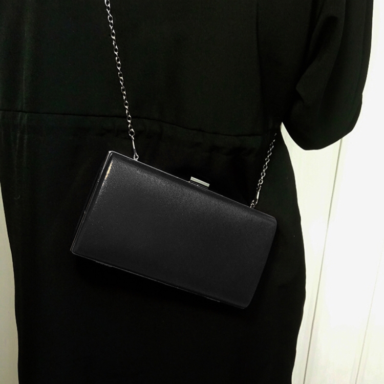 SUNSKY - Moda mujer banquete fiesta bolso cuadrado bolso bandolera de un  solo hombro (negro)
