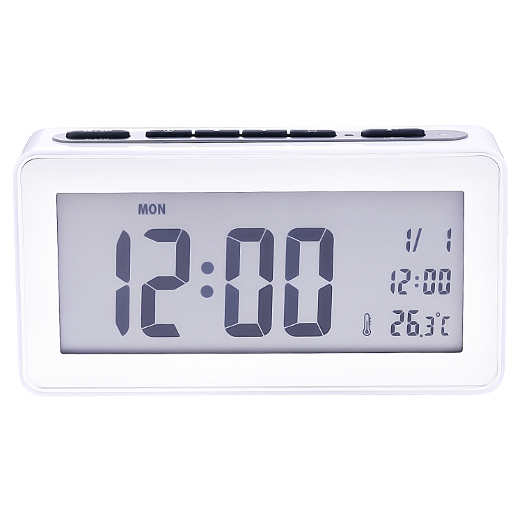 

AQ139N LED Display Desktop Alarm Clock (White)